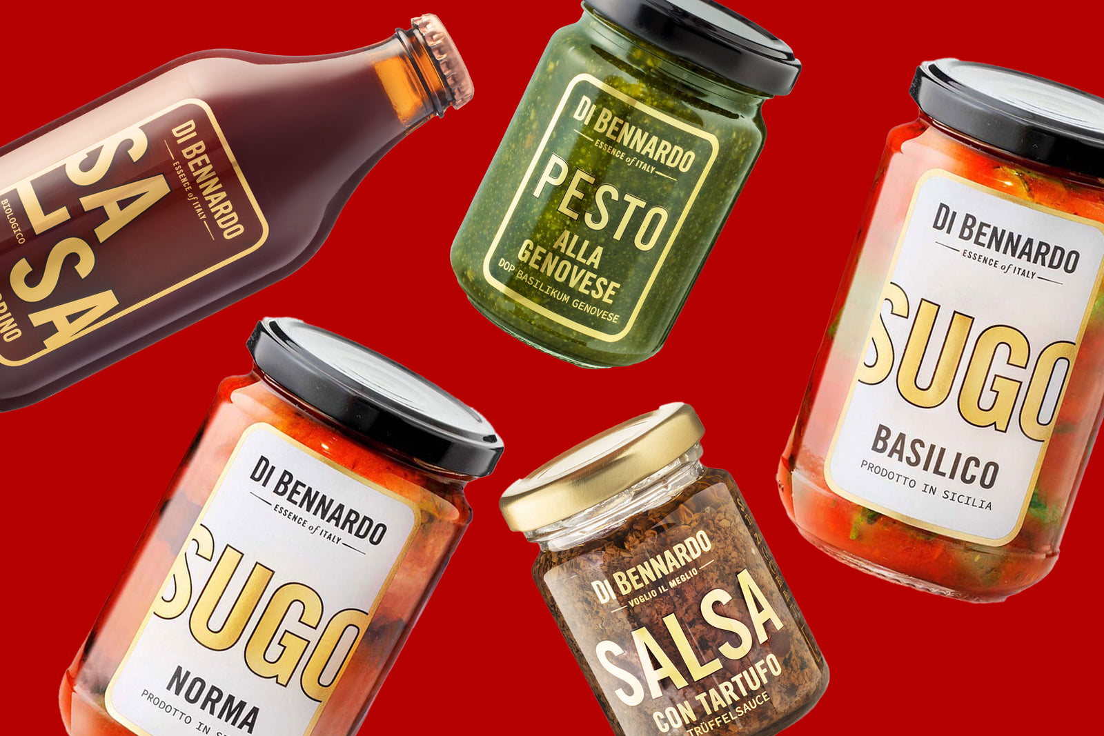 Italienisches Saucen-Sortiment von Di Bennardo