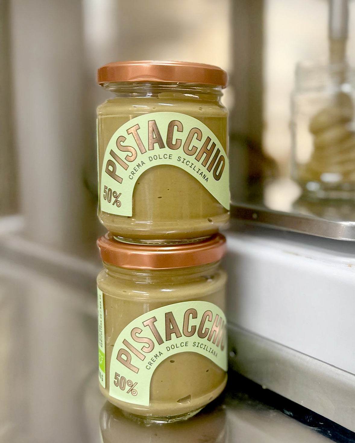 Italienische Pistaziencreme Zutat Dubai Schokolade von Di Bennardo