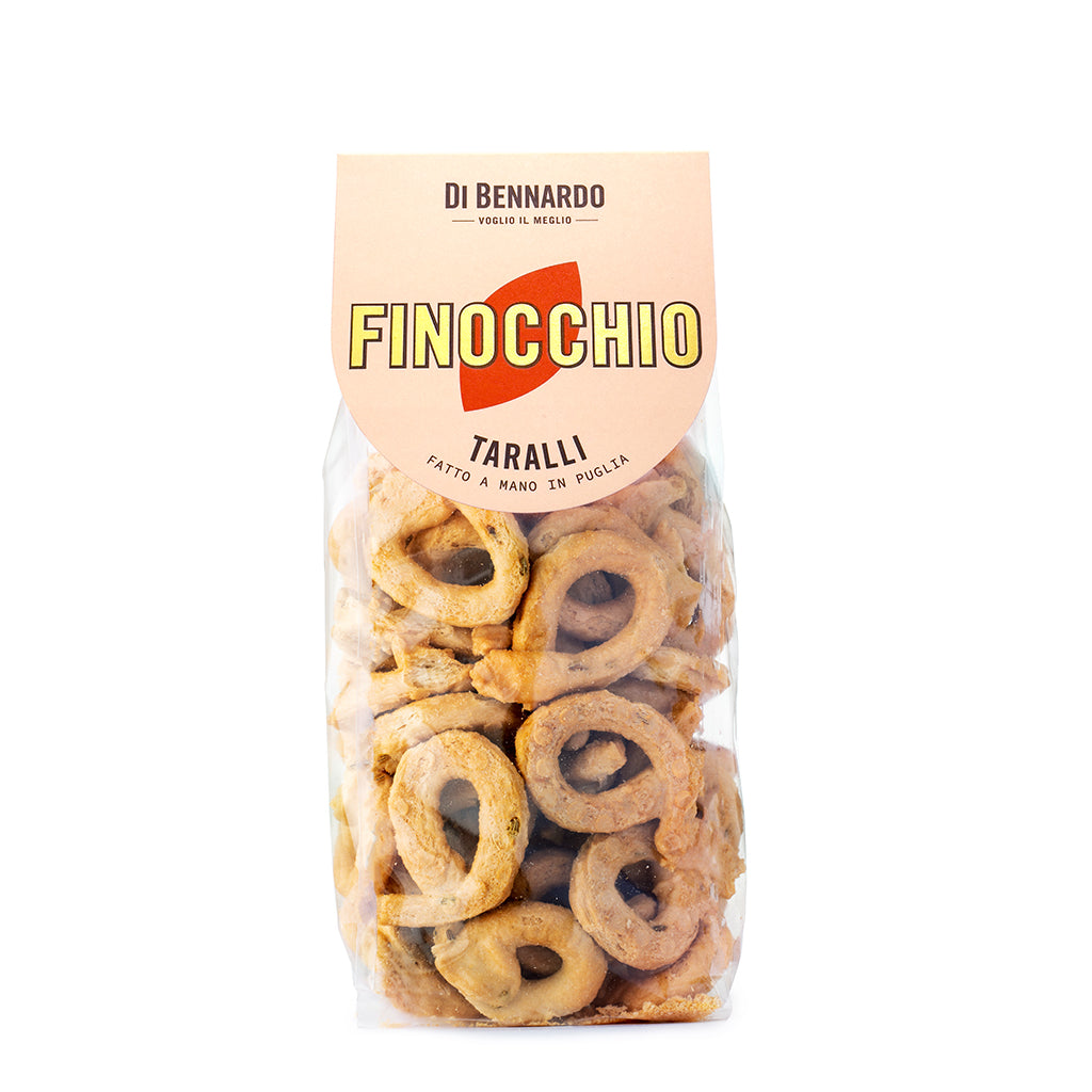 Italienische Taralli mit Fenchel fatti a mano von Di Bennardo