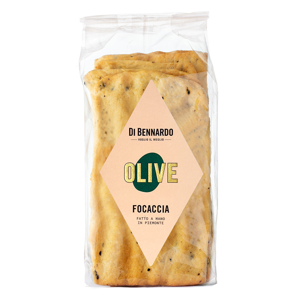 Italienisches Focacciabrot mit Oliven fatti a mano von Di Bennardo
