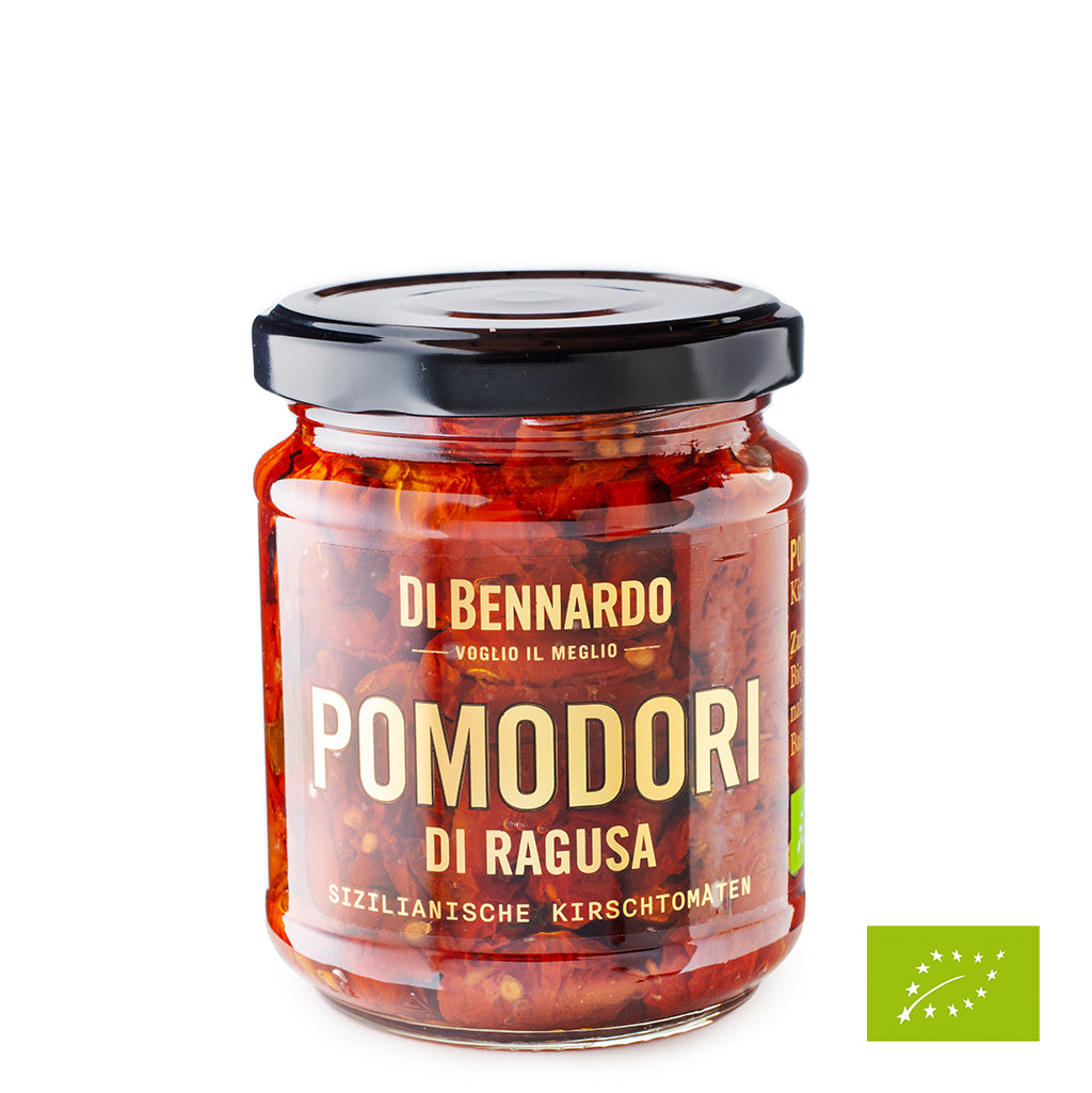 Italienische halbgetrocknete Kirschtomaten Bio aus Ragusa von Di Bennardo