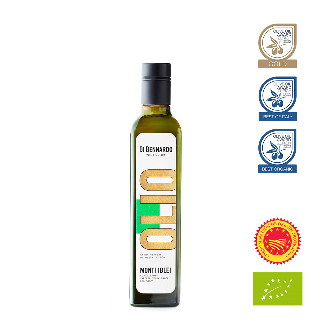 Italienisches Bio Olivenöl extra vergine Monte Iblei DOP klein von Di Bennardo 